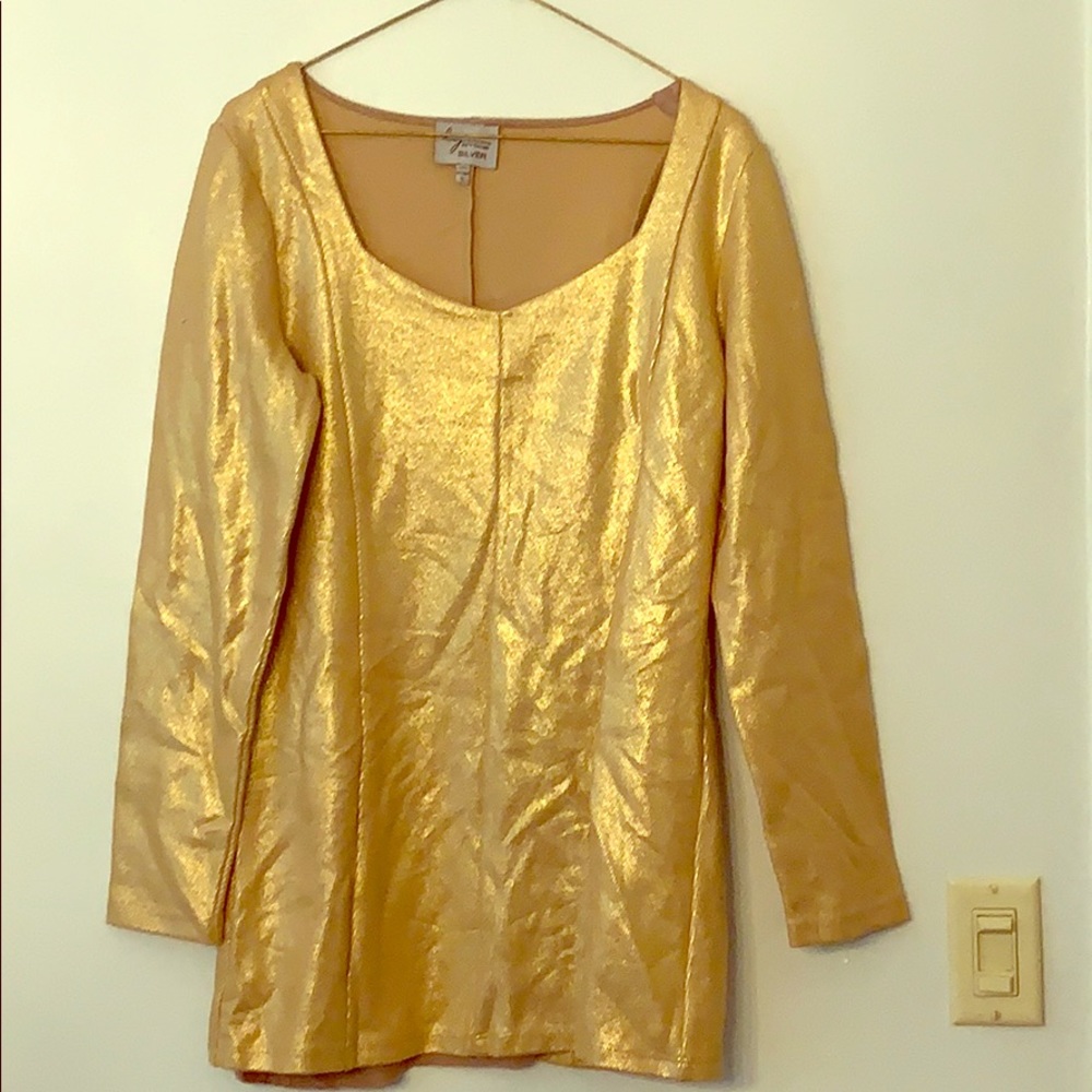 🍁💐Woman’s Lynn Ritchie Silver Gold Lamè